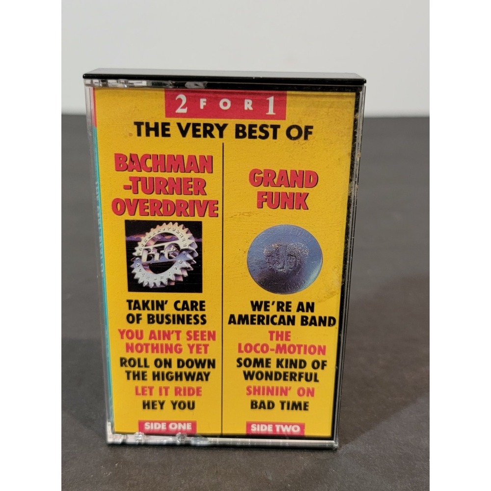 Bachman-Turner Overdrive & Grand Funk The Very Best Of‎ Cassette 1986 PRT